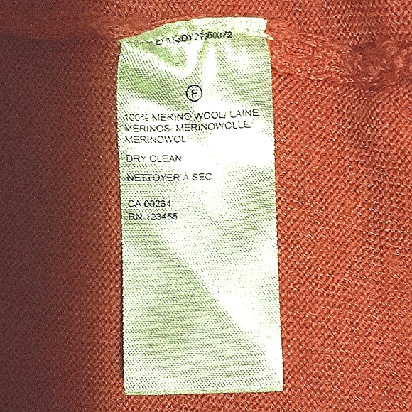 LORD & TAYLOR 100% Extra Fine Merino Wool Classic V-Neck Sweater Med - Picture 6 of 6